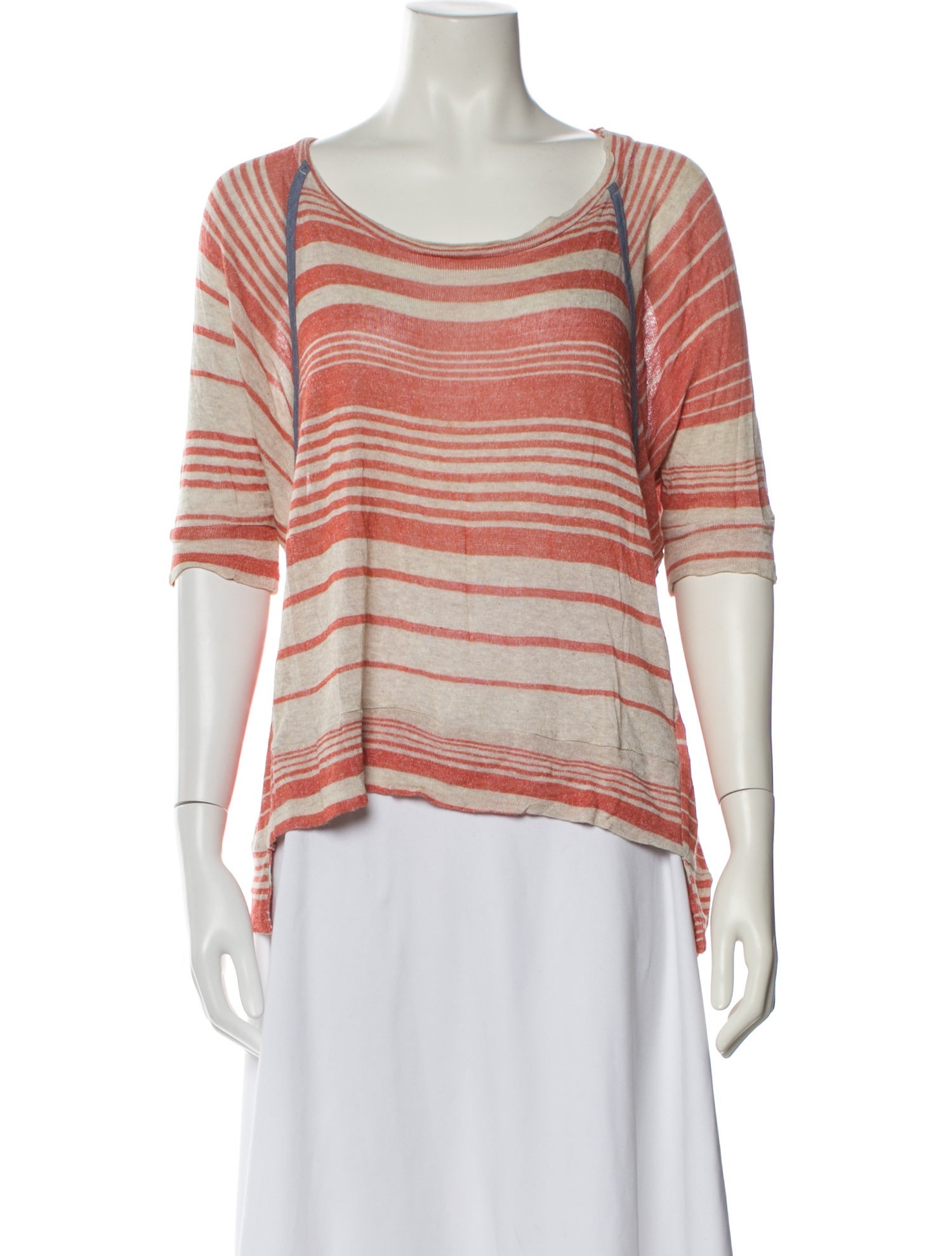 Love Zoey Striped Scoop Neck Sweater