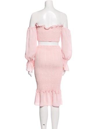 LPA Ruffle Embellishment Skirt Set