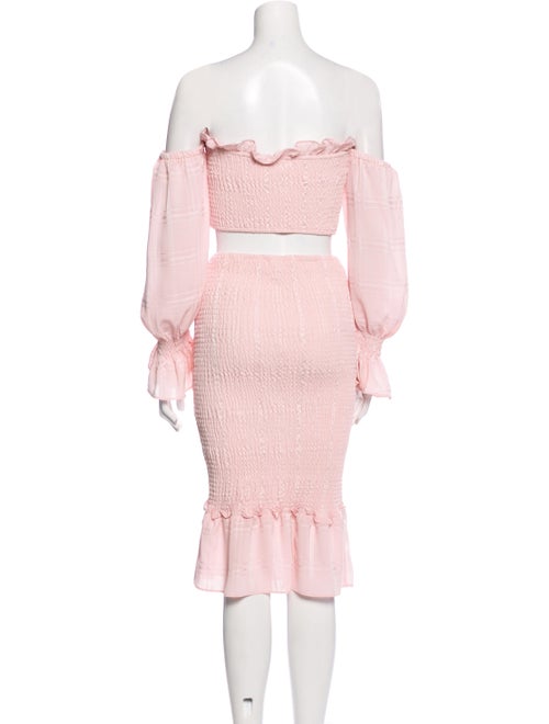 LPA Ruffle Embellishment Skirt Set