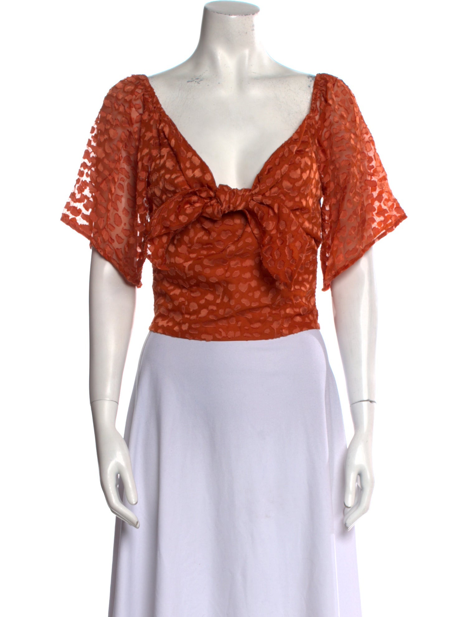 LPA V-Neck Short Sleeve Crop Top