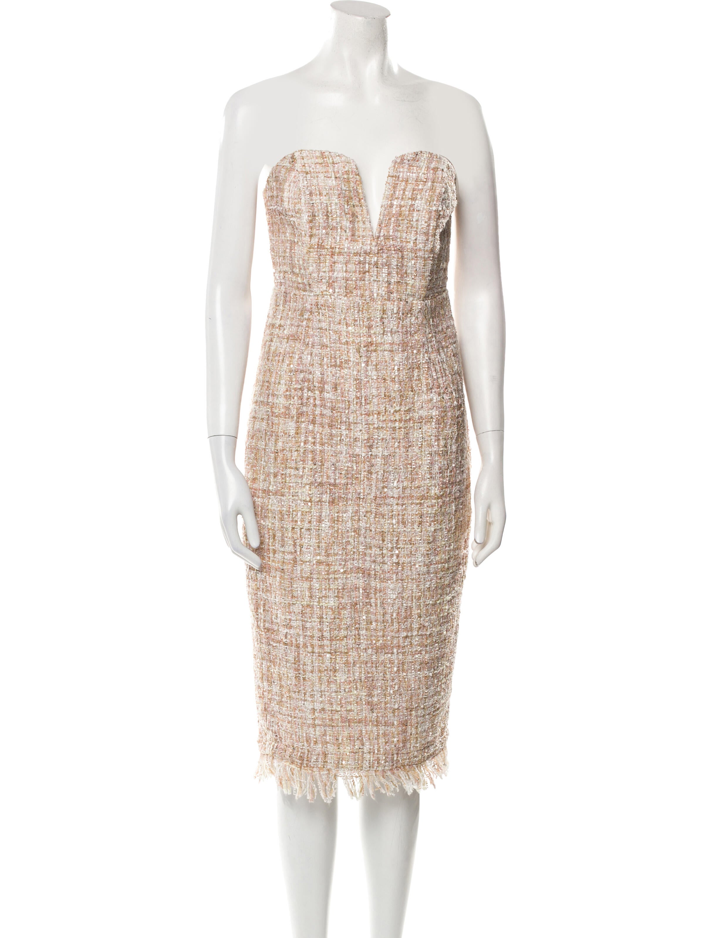 LPA Strapless Knee-Length Dress