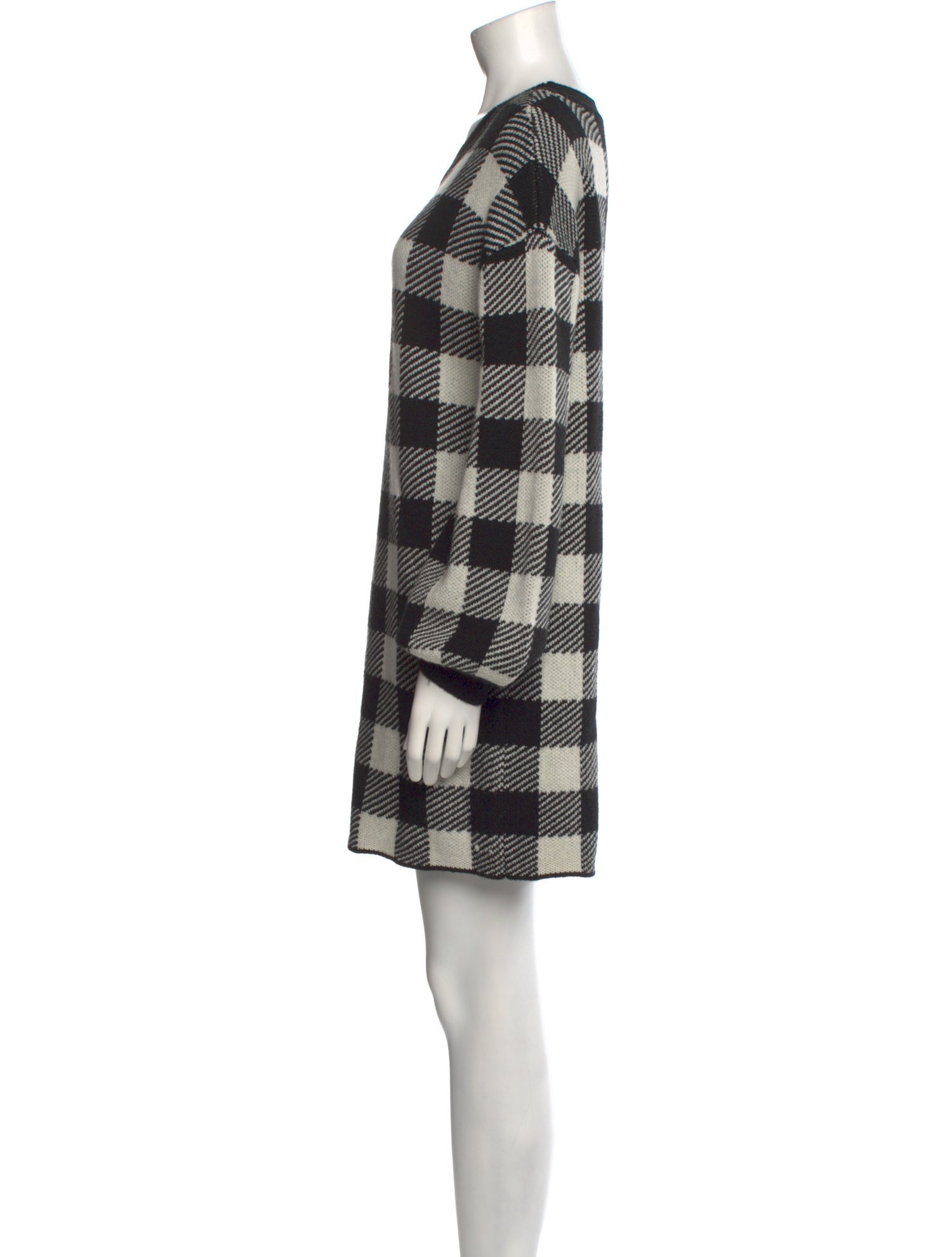 LPA Plaid Print Scoop Neck Sweater