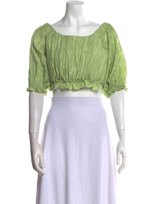 LPA Off-The-Shoulder Short Sleeve Crop Top