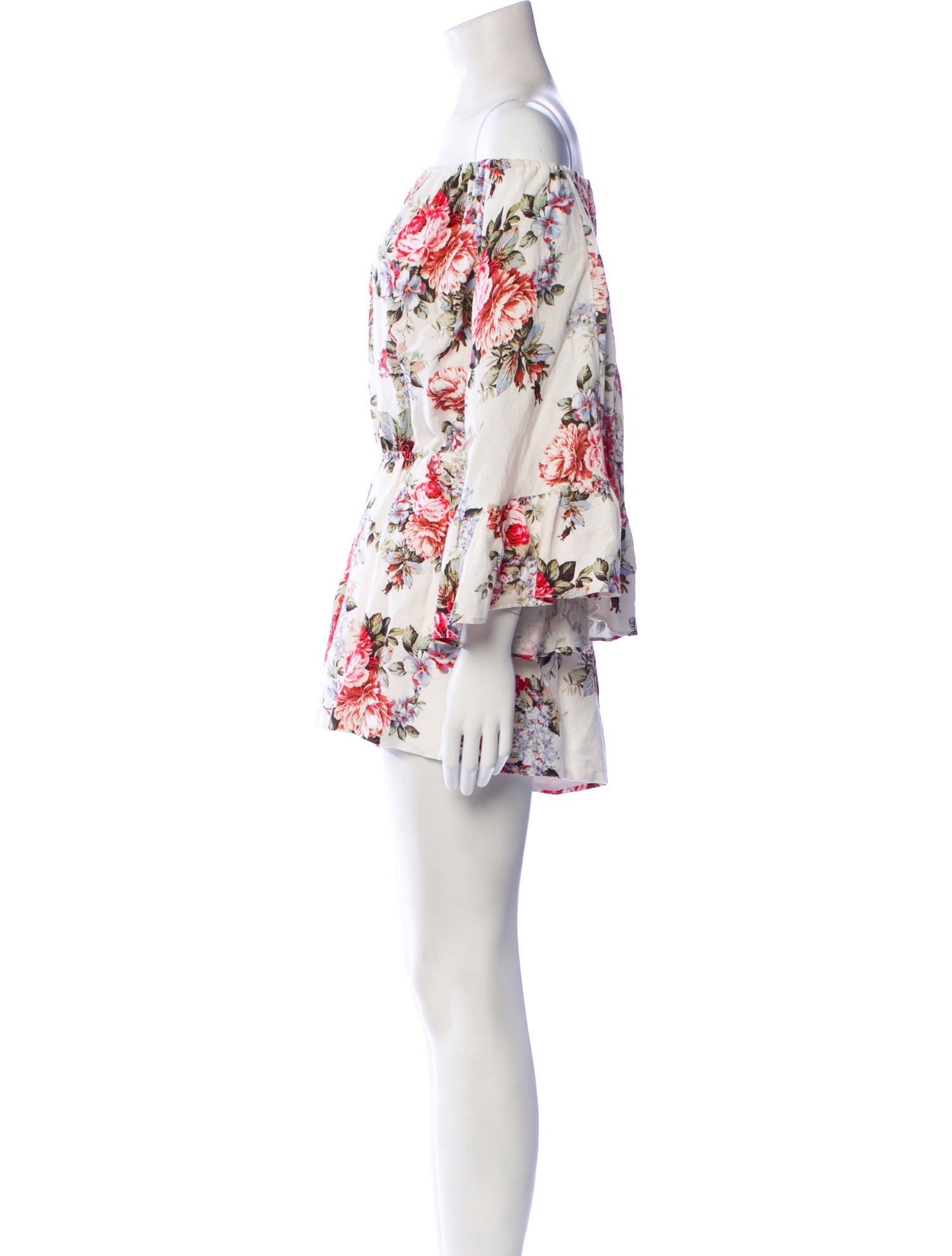 LPA Linen Floral Print Romper w/ Tags