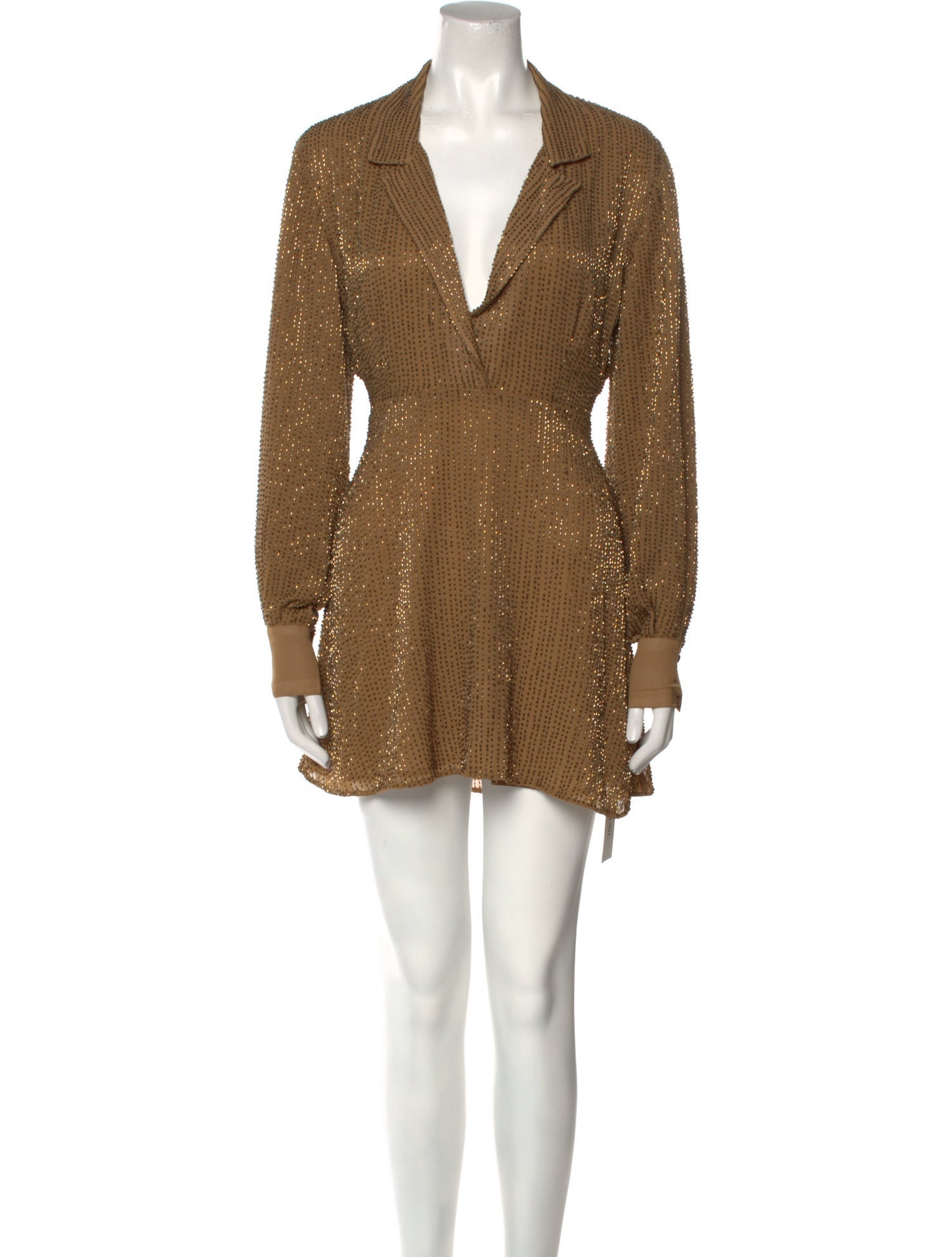 LPA Plunge Neckline Mini Dress