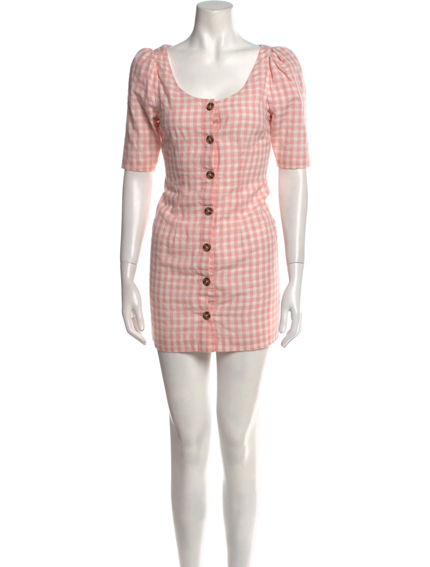 LPA Plaid Print Mini Dress