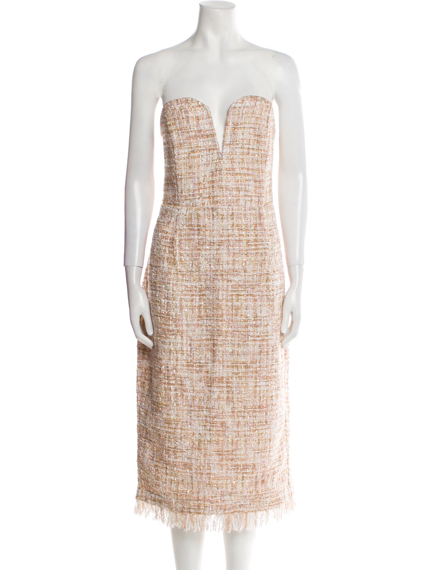 LPA Strapless Knee-Length Dress