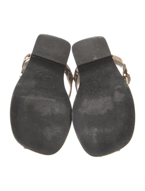 LPA Embossed Leather Animal Print Slides