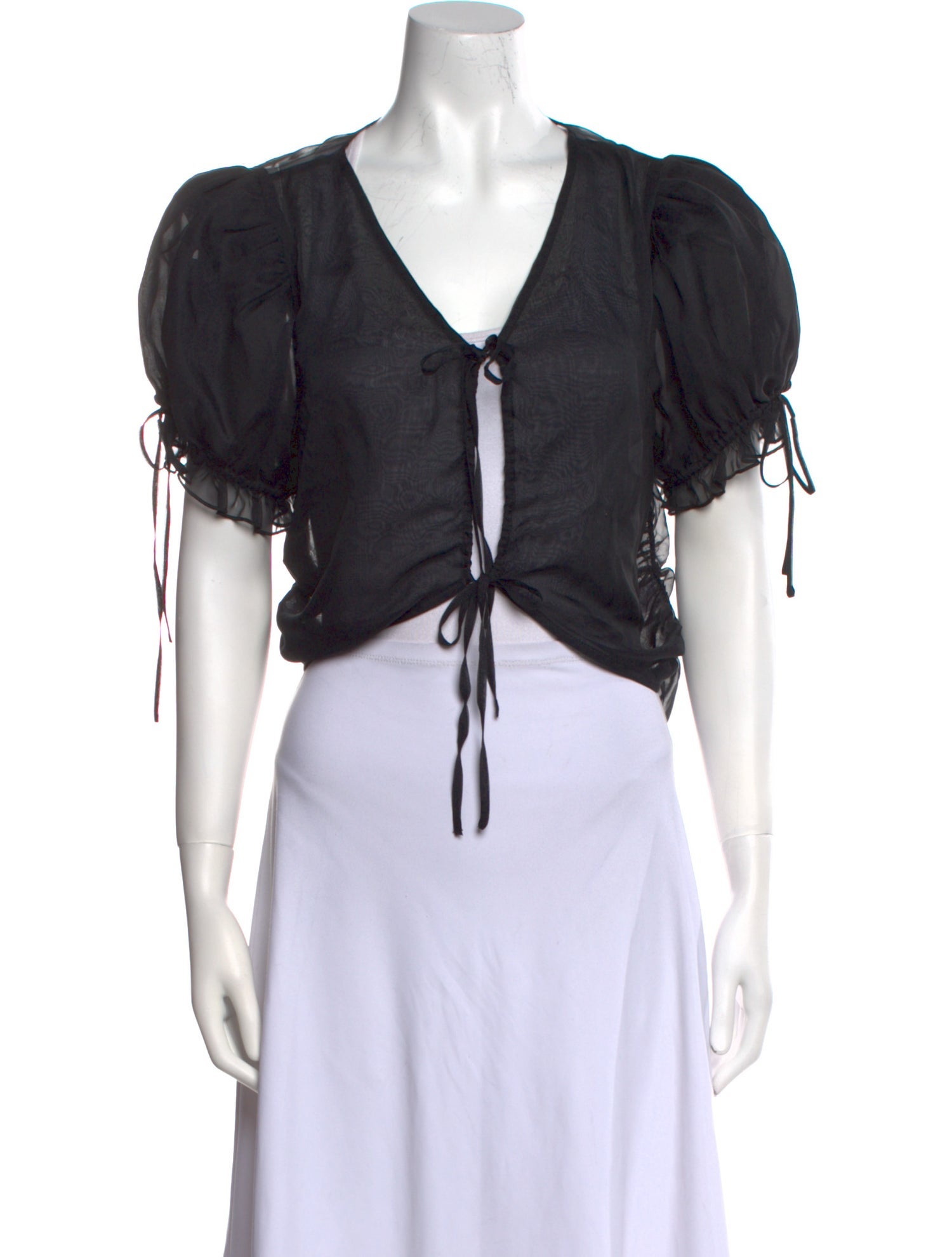 LPA V-Neck Short Sleeve Crop Top