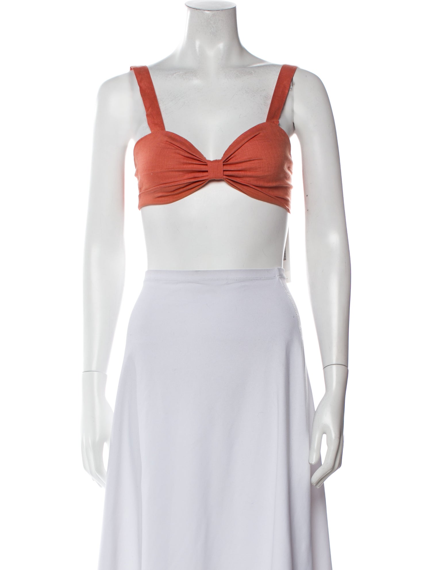 LPA Linen V-Neck Crop Top