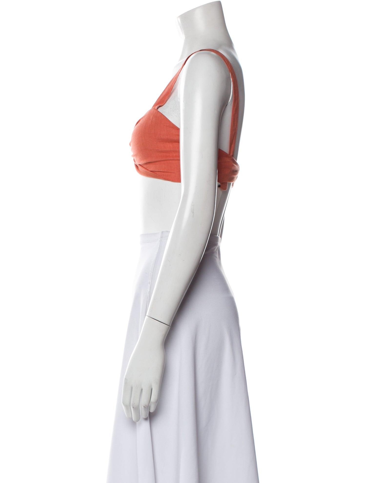 LPA Linen V-Neck Crop Top