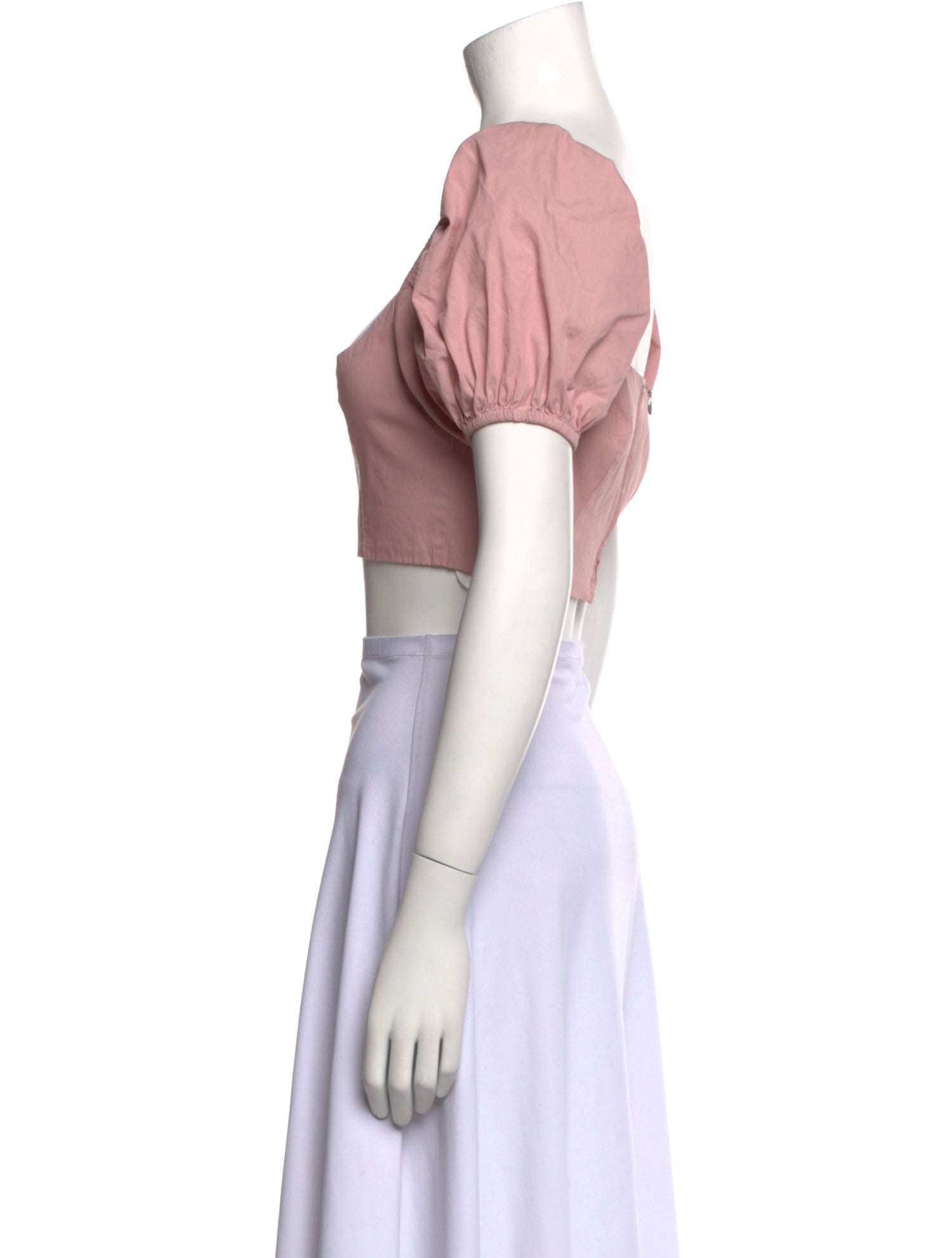 LPA Square Neckline Short Sleeve Crop Top