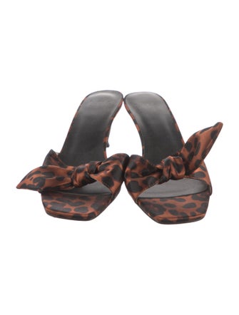 LPA Satin Animal Print Slides