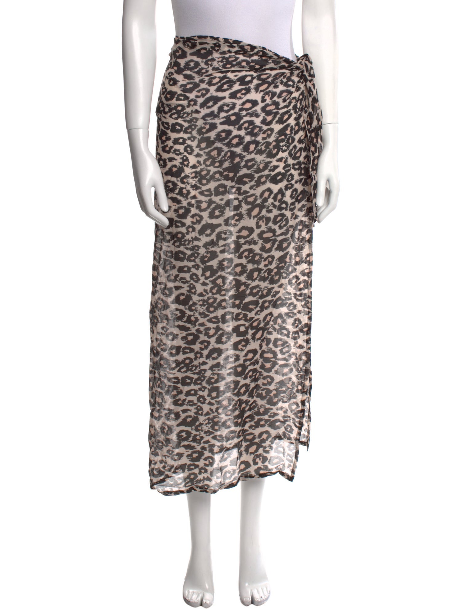LPA Animal Print Long Skirt