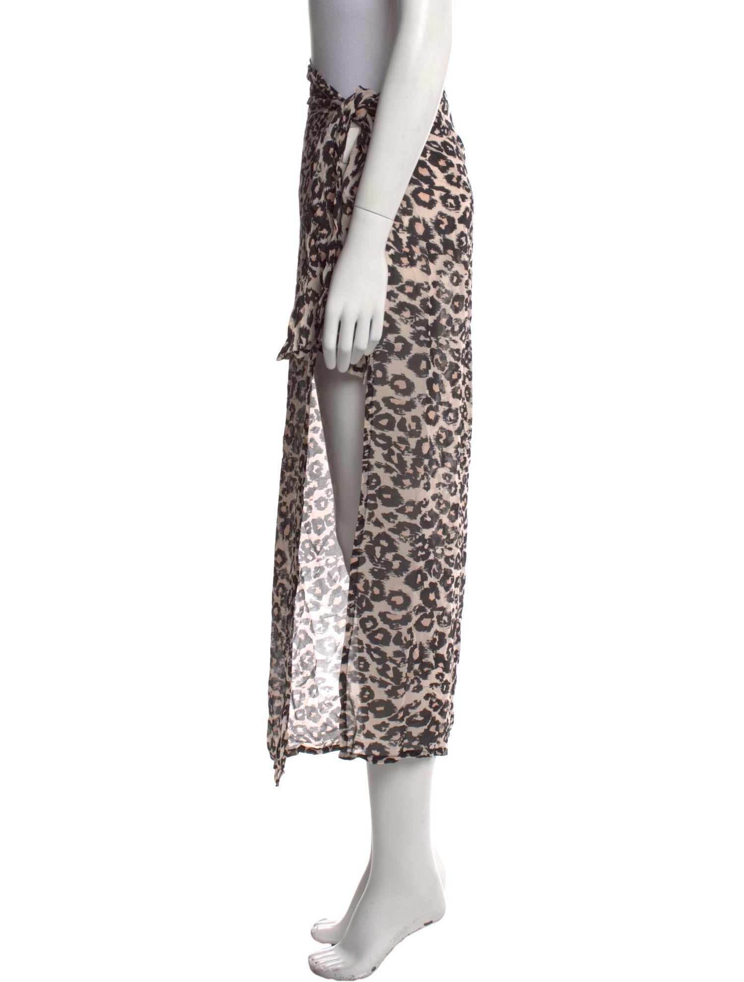 LPA Animal Print Long Skirt