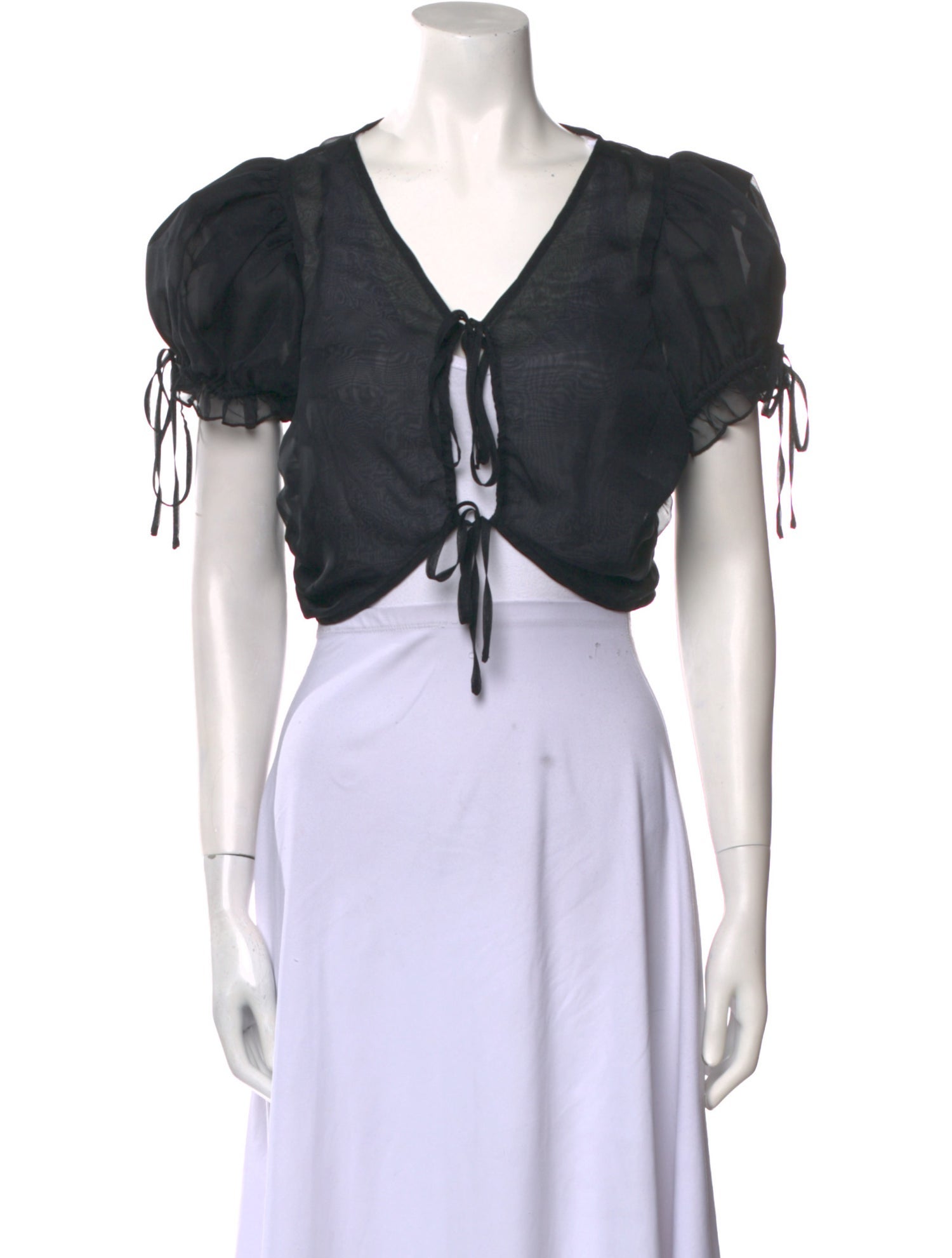 LPA V-Neck Short Sleeve Crop Top