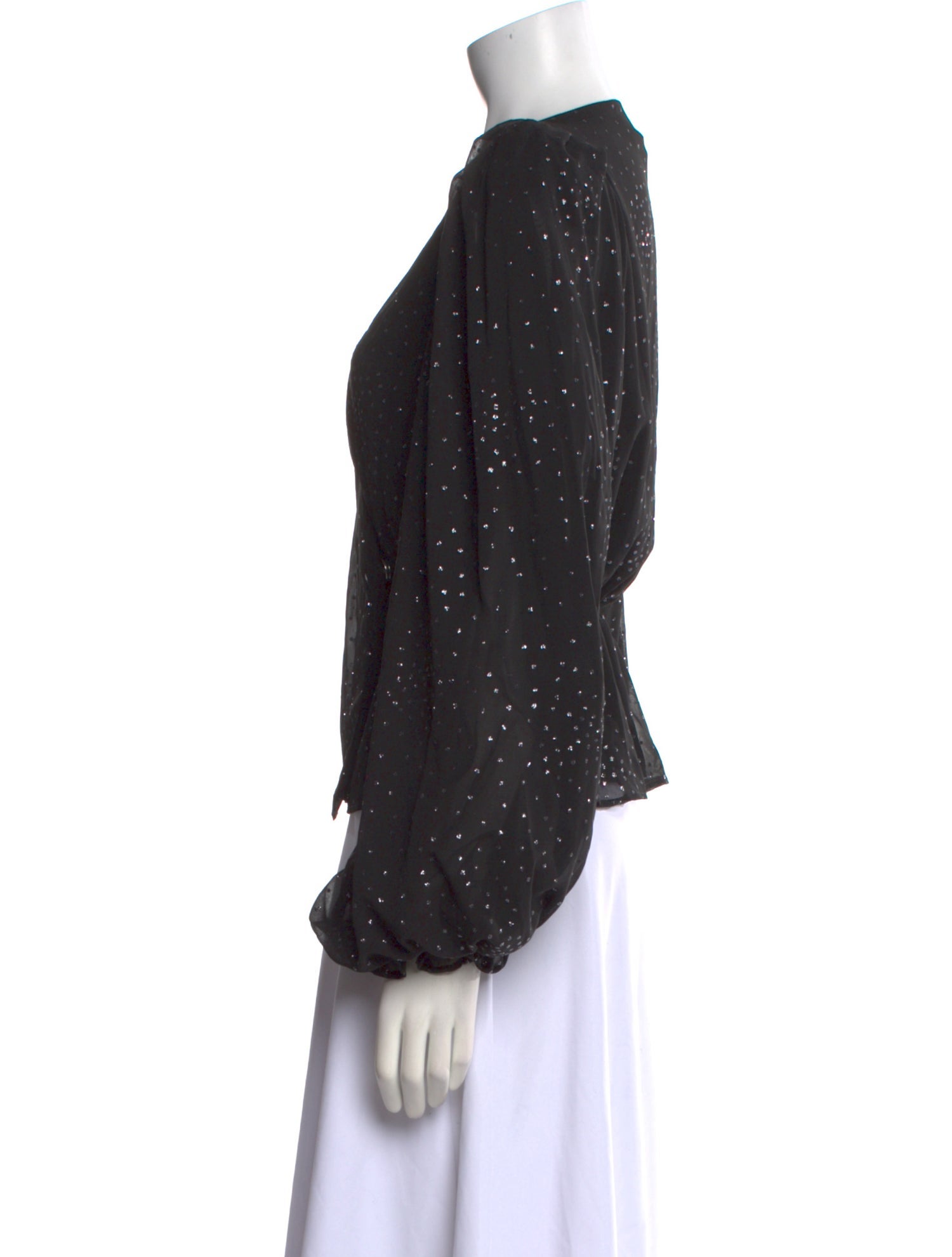 LPA Printed V-Neck Blouse w/ Tags