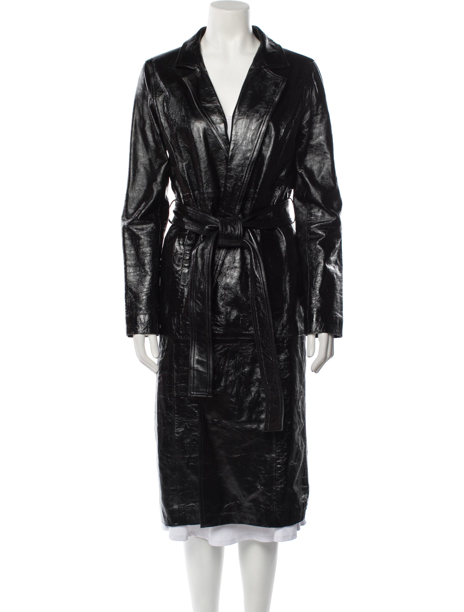 LPA Leather Trench Coat