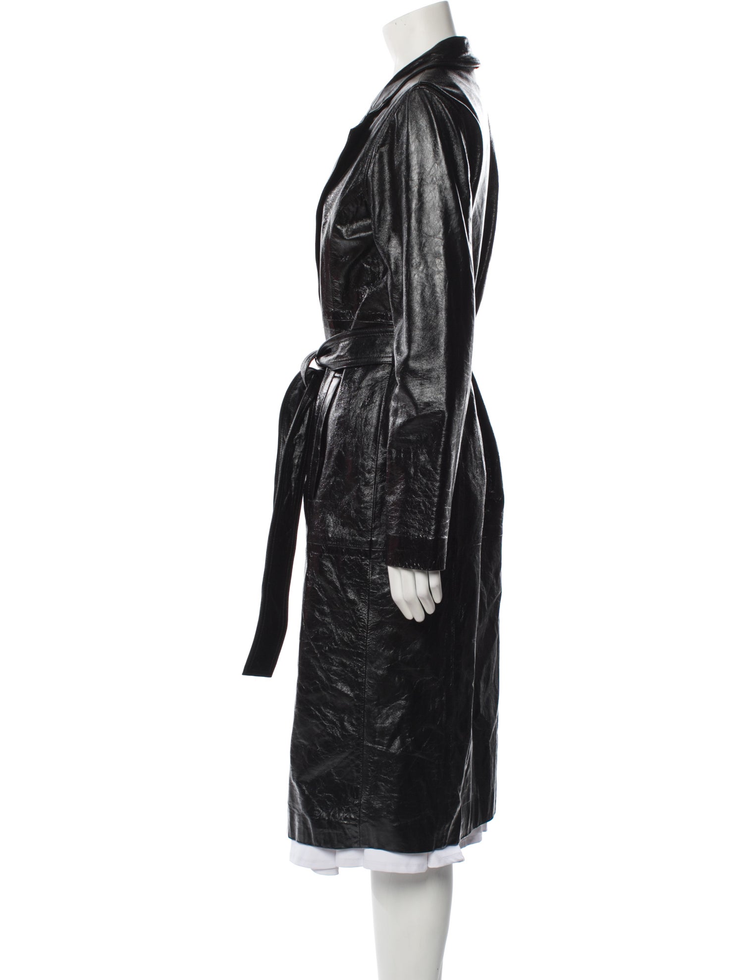 LPA Leather Trench Coat