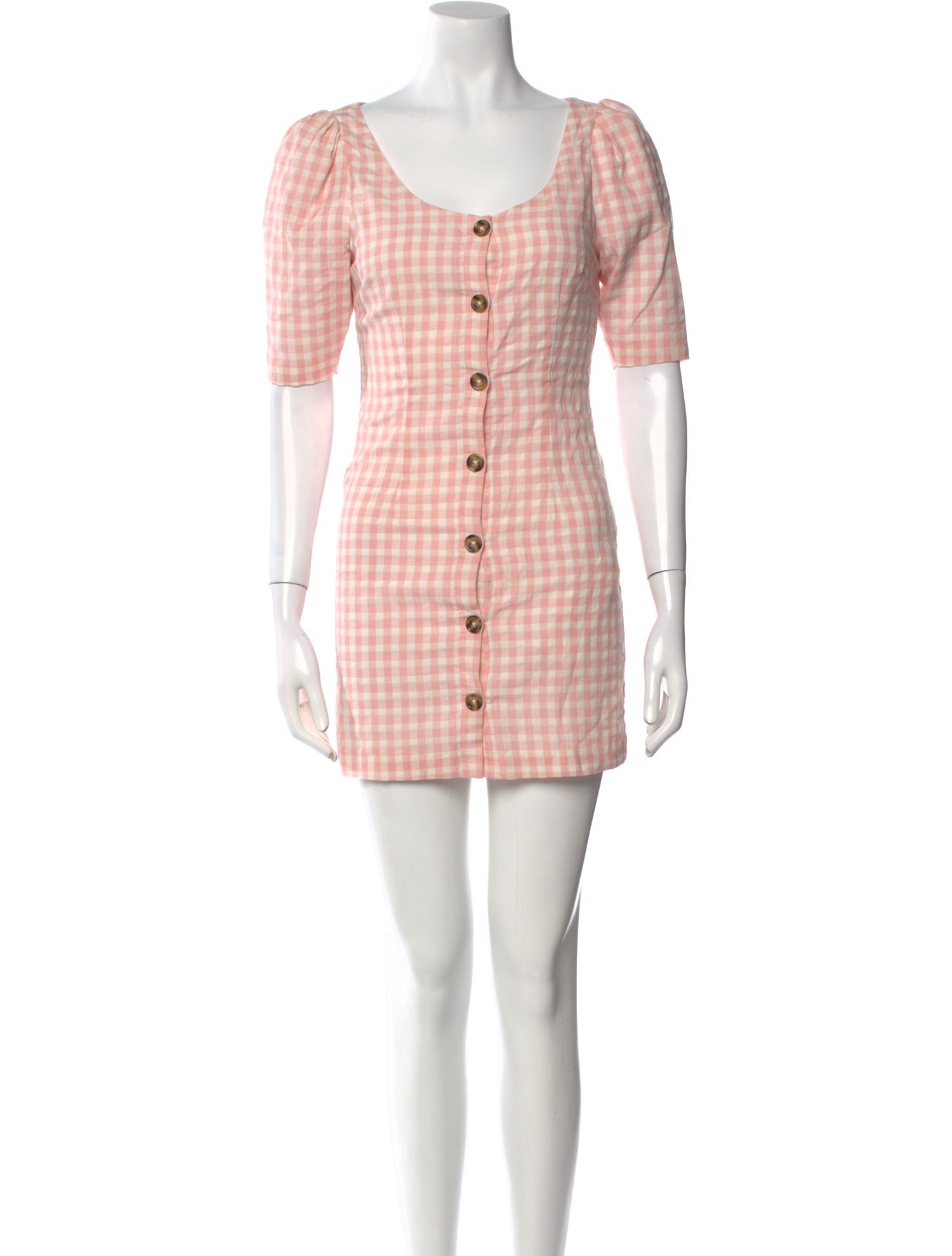 LPA Plaid Print Mini Dress