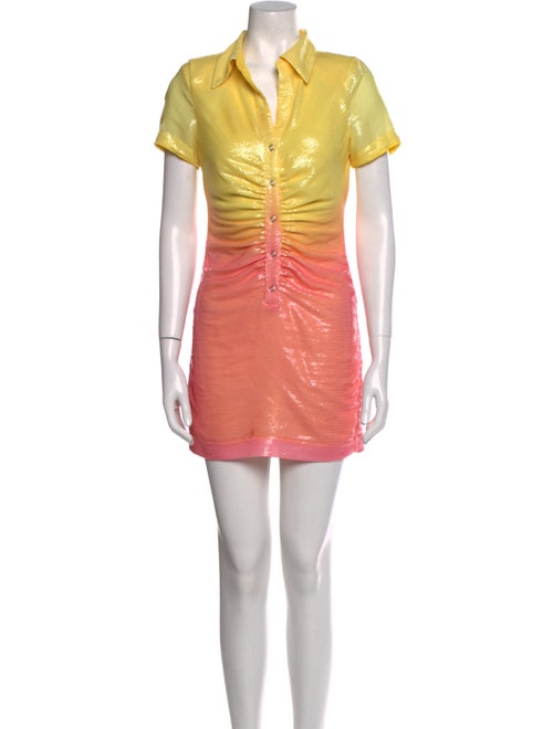 LPA Colorblock Pattern Mini Dress