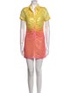 LPA Colorblock Pattern Mini Dress