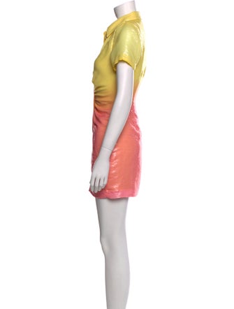 LPA Colorblock Pattern Mini Dress