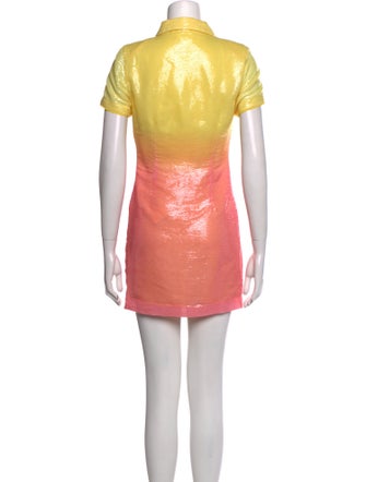 LPA Colorblock Pattern Mini Dress