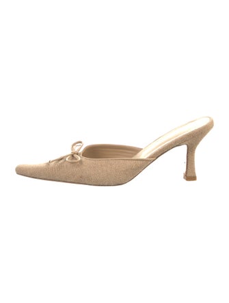 LPA Animal Print Bow Accents Mules