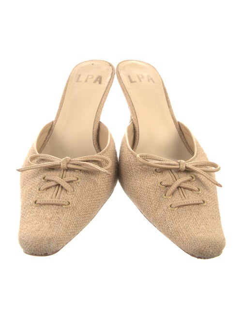 LPA Animal Print Bow Accents Mules