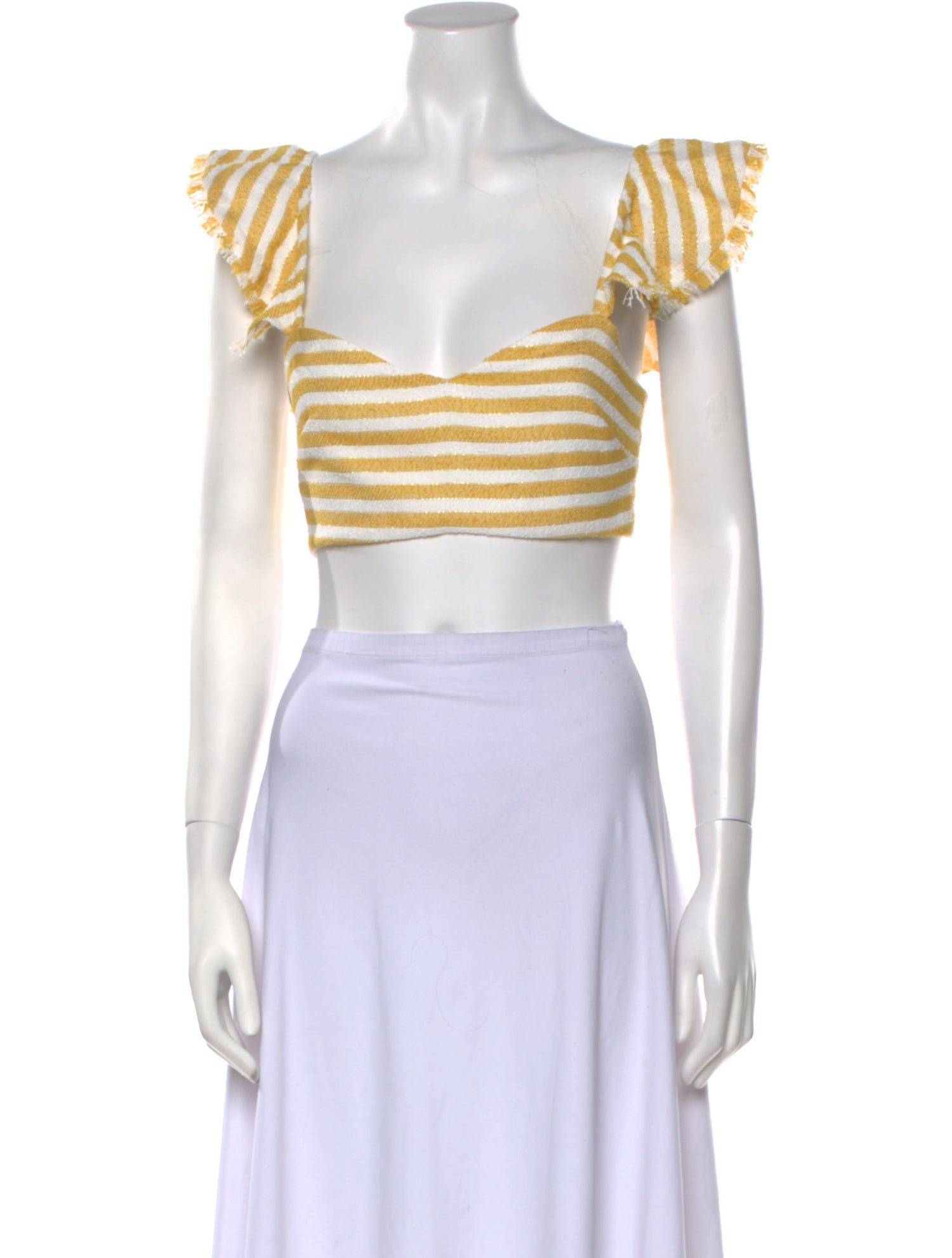 LPA Striped Square Neckline Crop Top w/ Tags