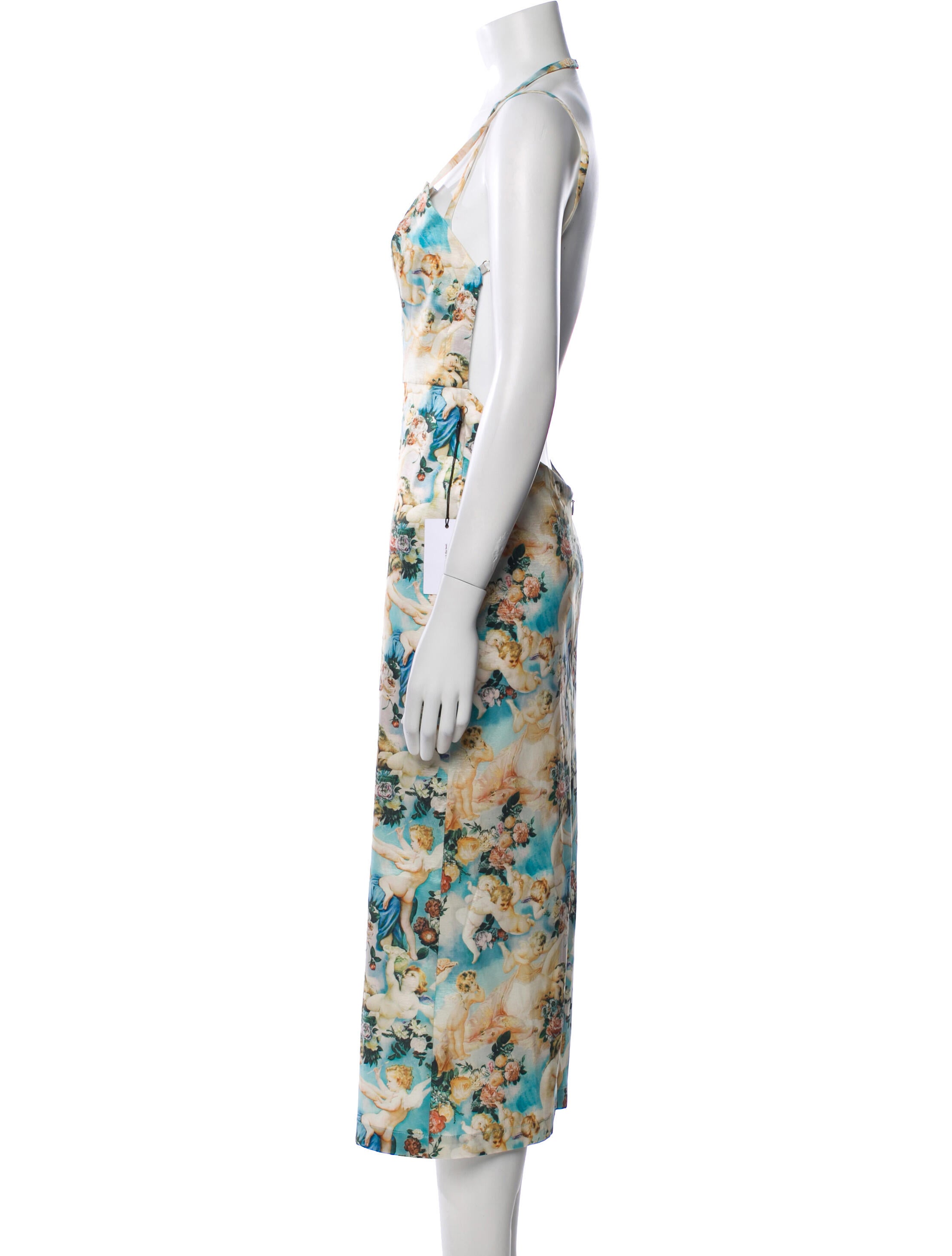 LPA Floral Print Long Dress w/ Tags