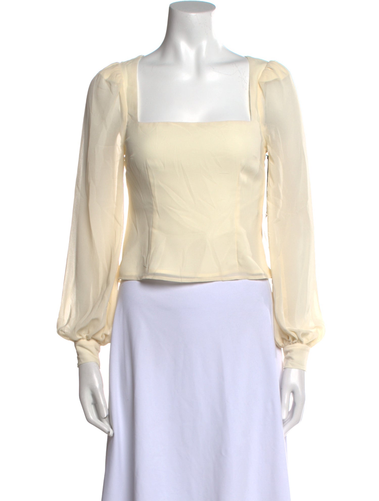 LPA Square Neckline Long Sleeve Crop Top w/ Tags