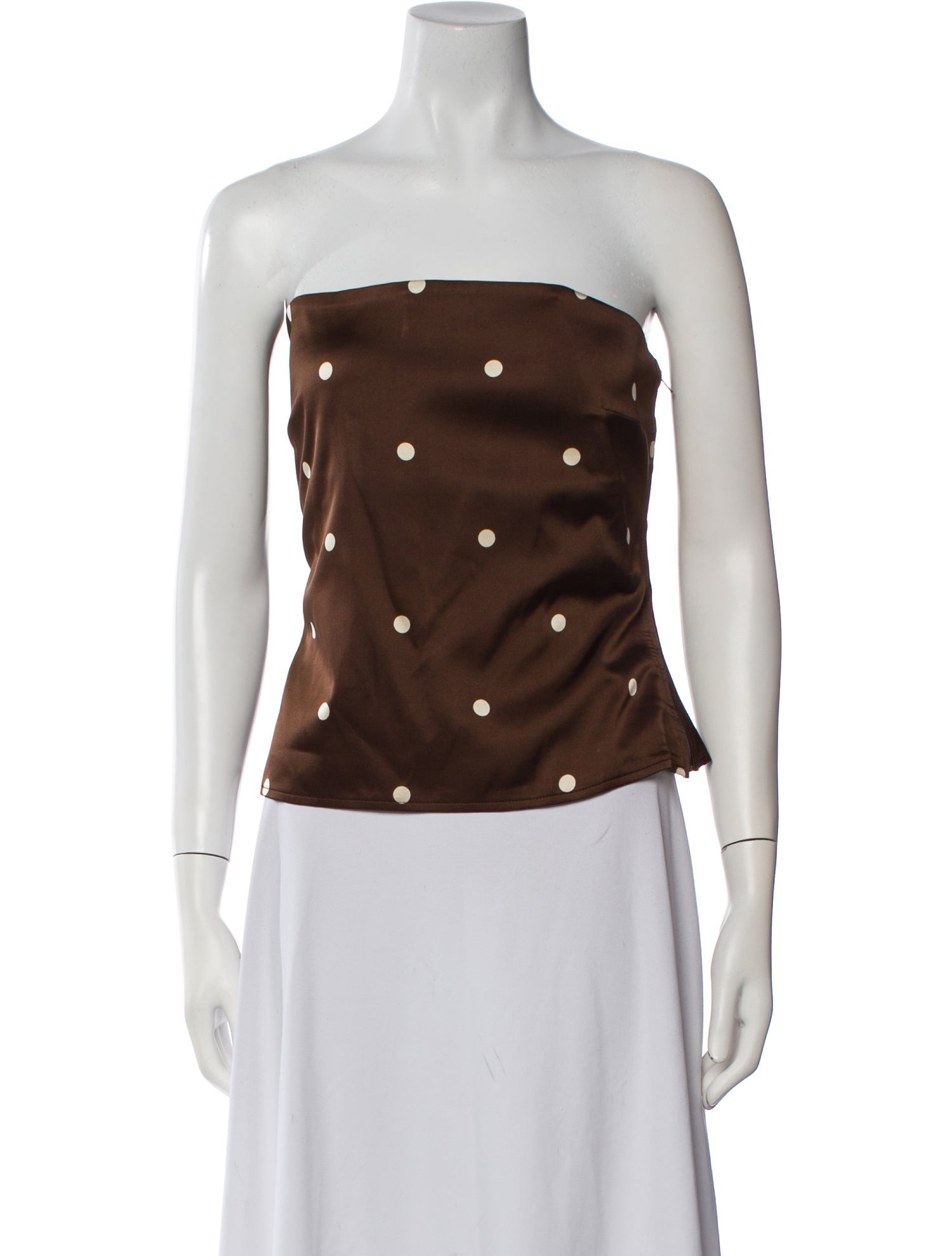 LPA Polka Dot Print Strapless Crop Top w/ Tags