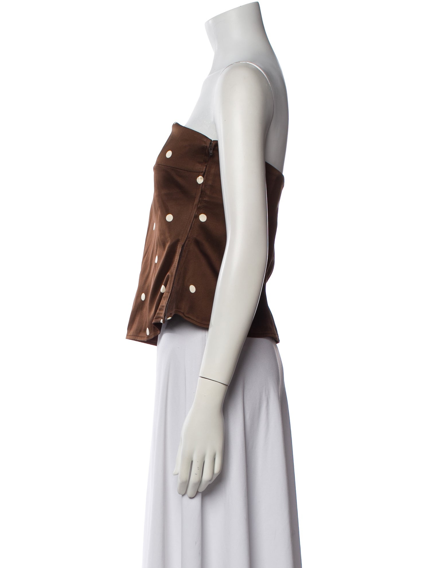 LPA Polka Dot Print Strapless Crop Top w/ Tags