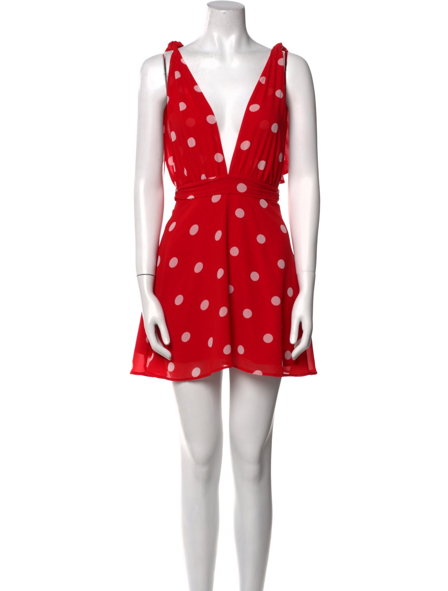 LPA Polka Dot Print Mini Dress