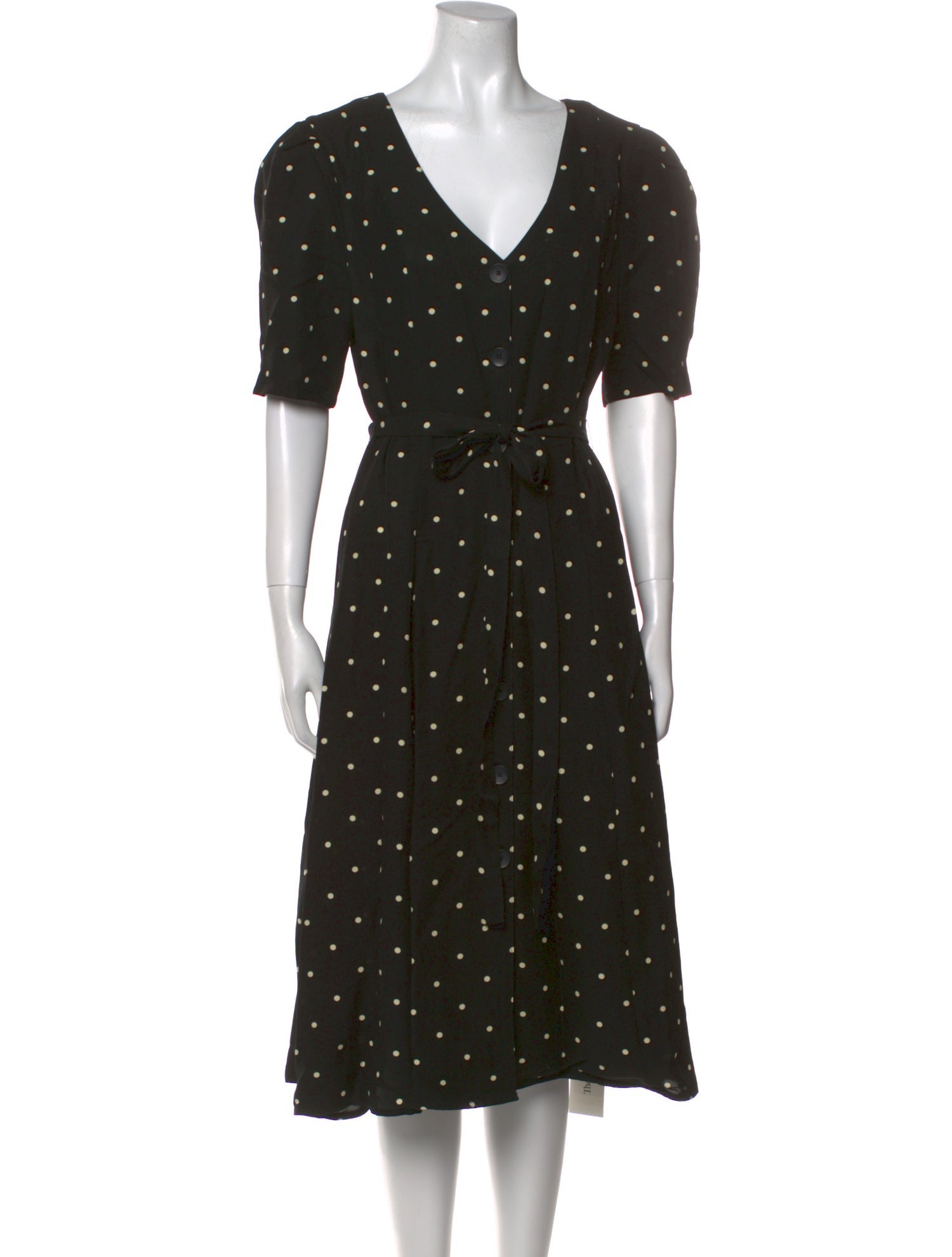 LPA Polka Dot Print Midi Length Dress
