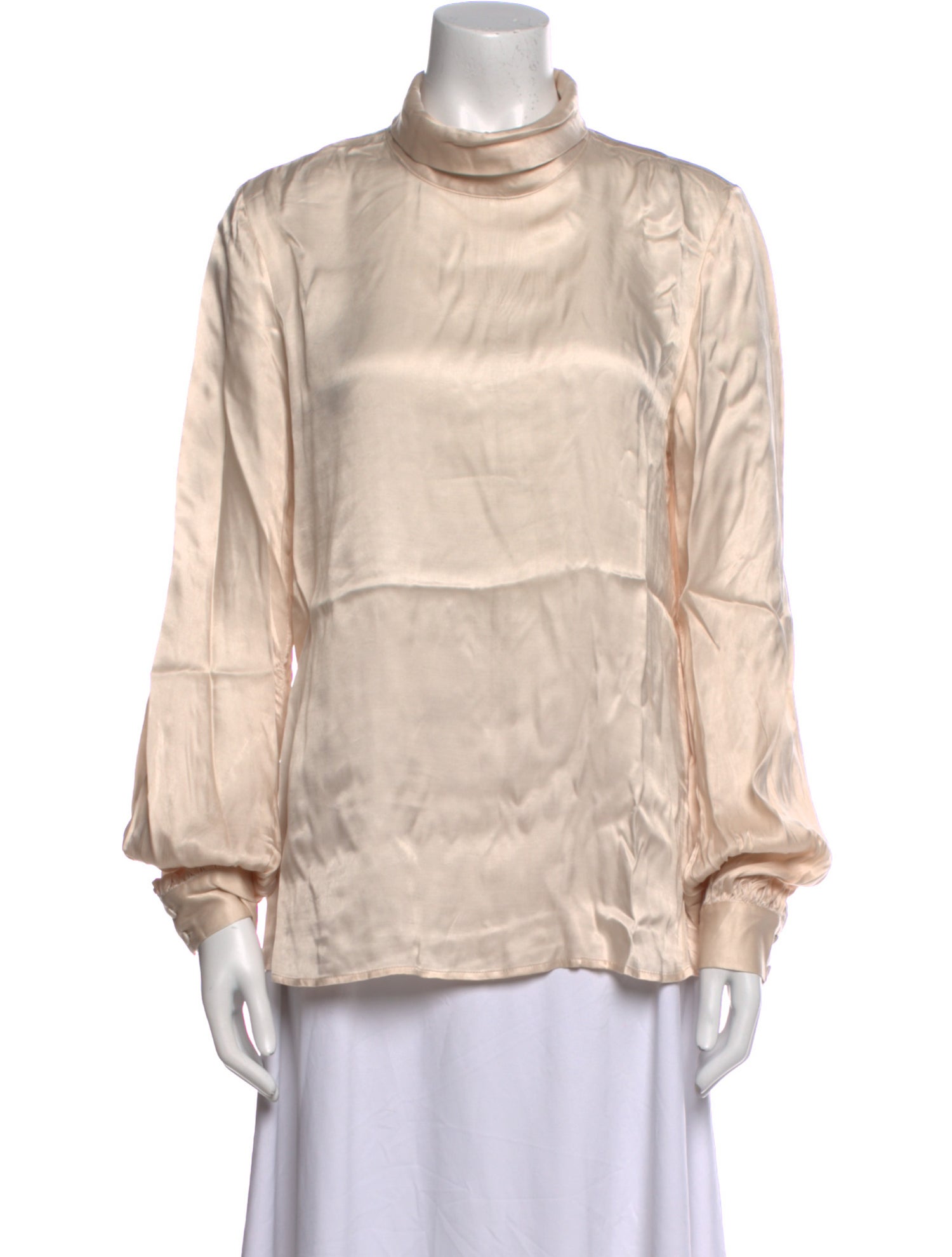 LPA Mock Neck Long Sleeve Blouse