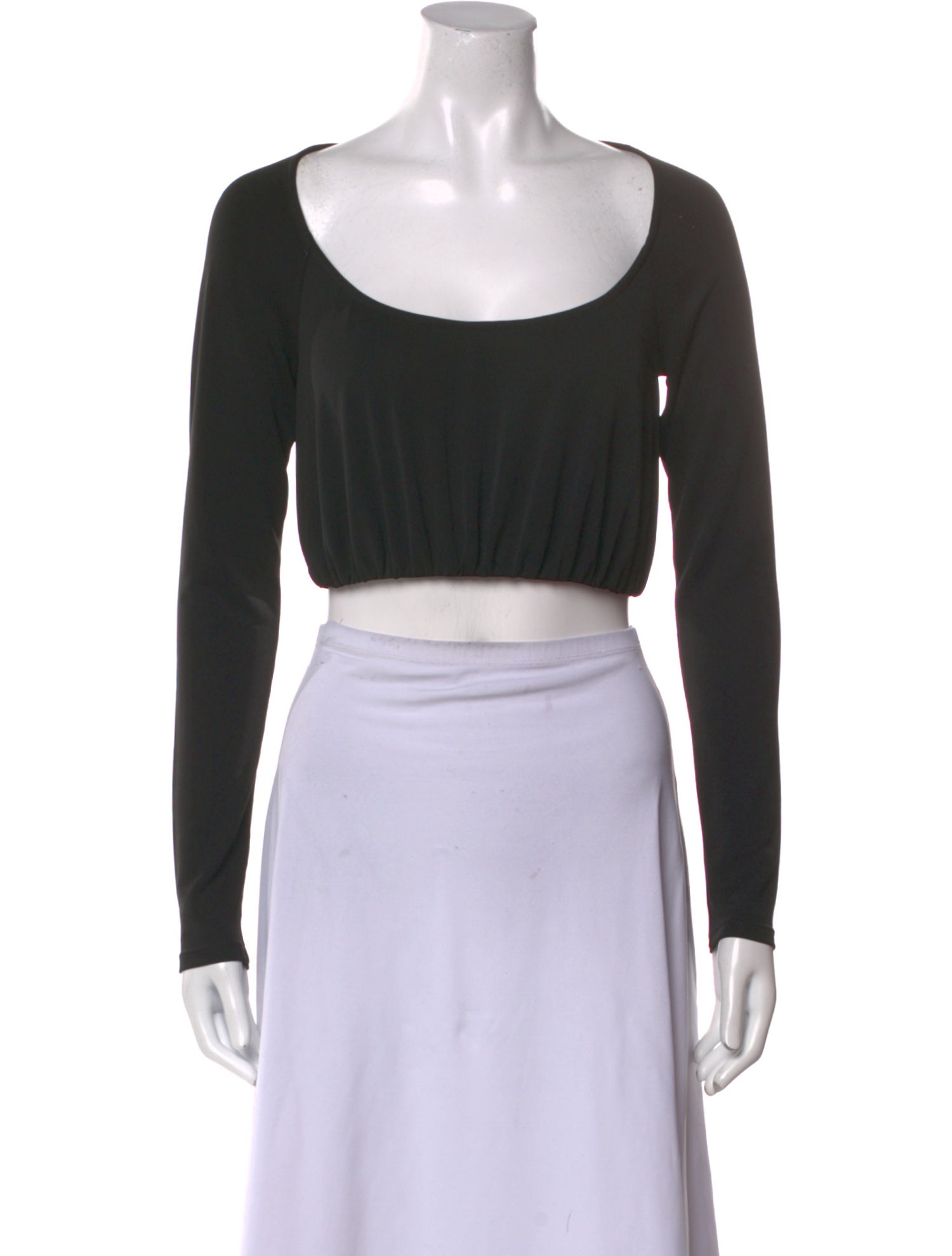 LPA Scoop Neck Long Sleeve Crop Top