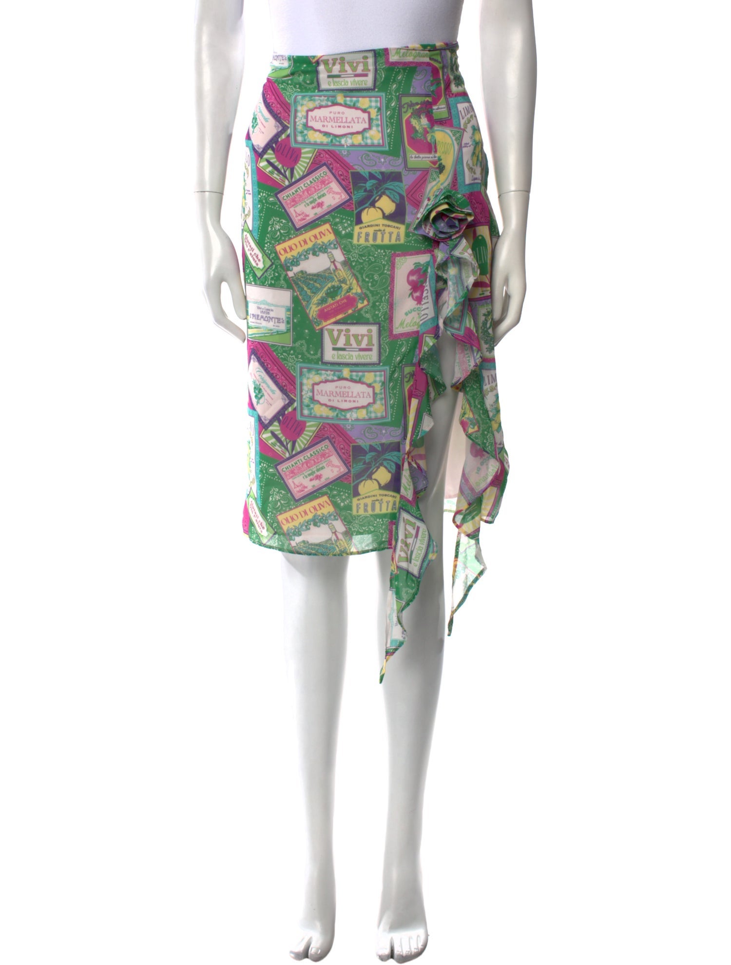 LPA Printed Knee-Length Skirt