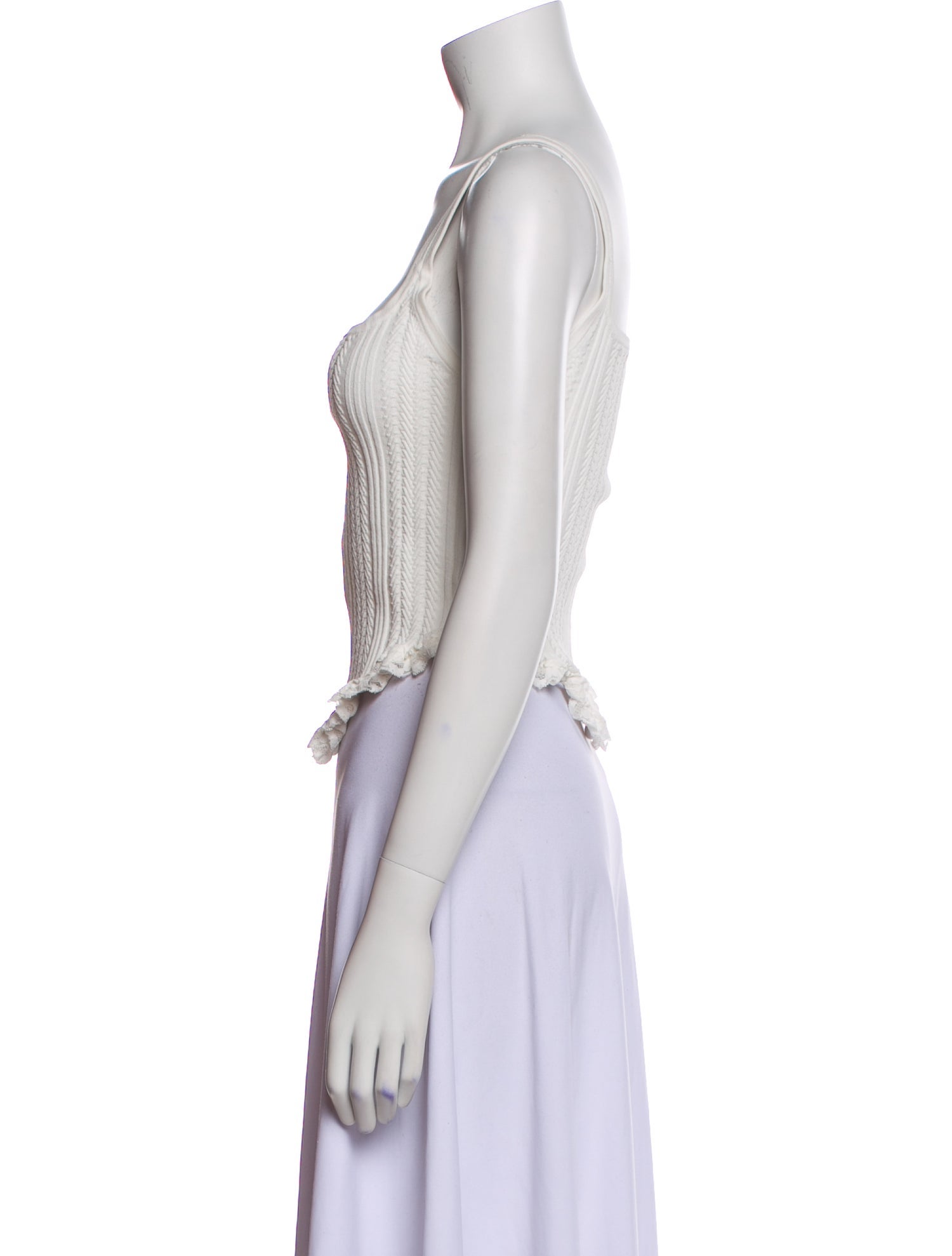 LPA Square Neckline Sleeveless Crop Top