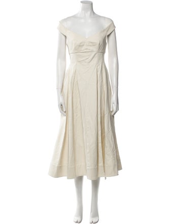 LPA Off-The-Shoulder Midi Length Dress
