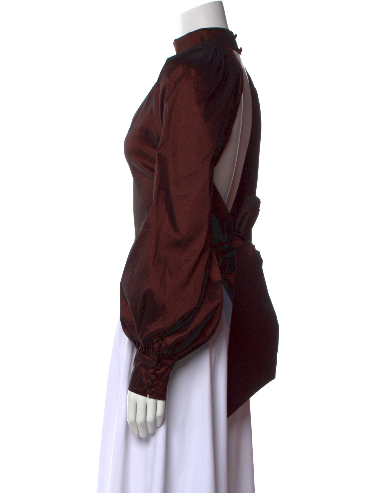 LPA Mock Neck Long Sleeve Crop Top