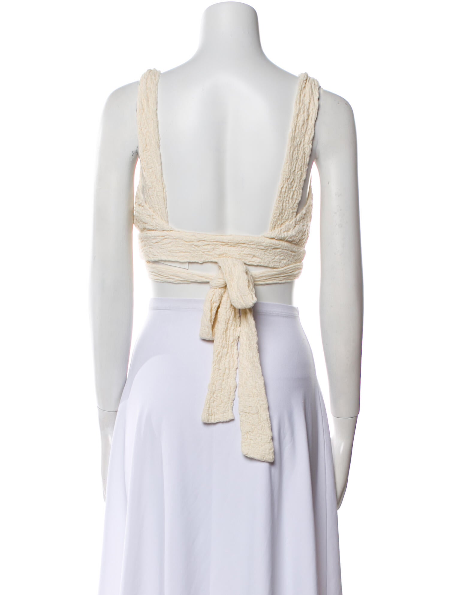 LPA V-Neck Sleeveless Crop Top