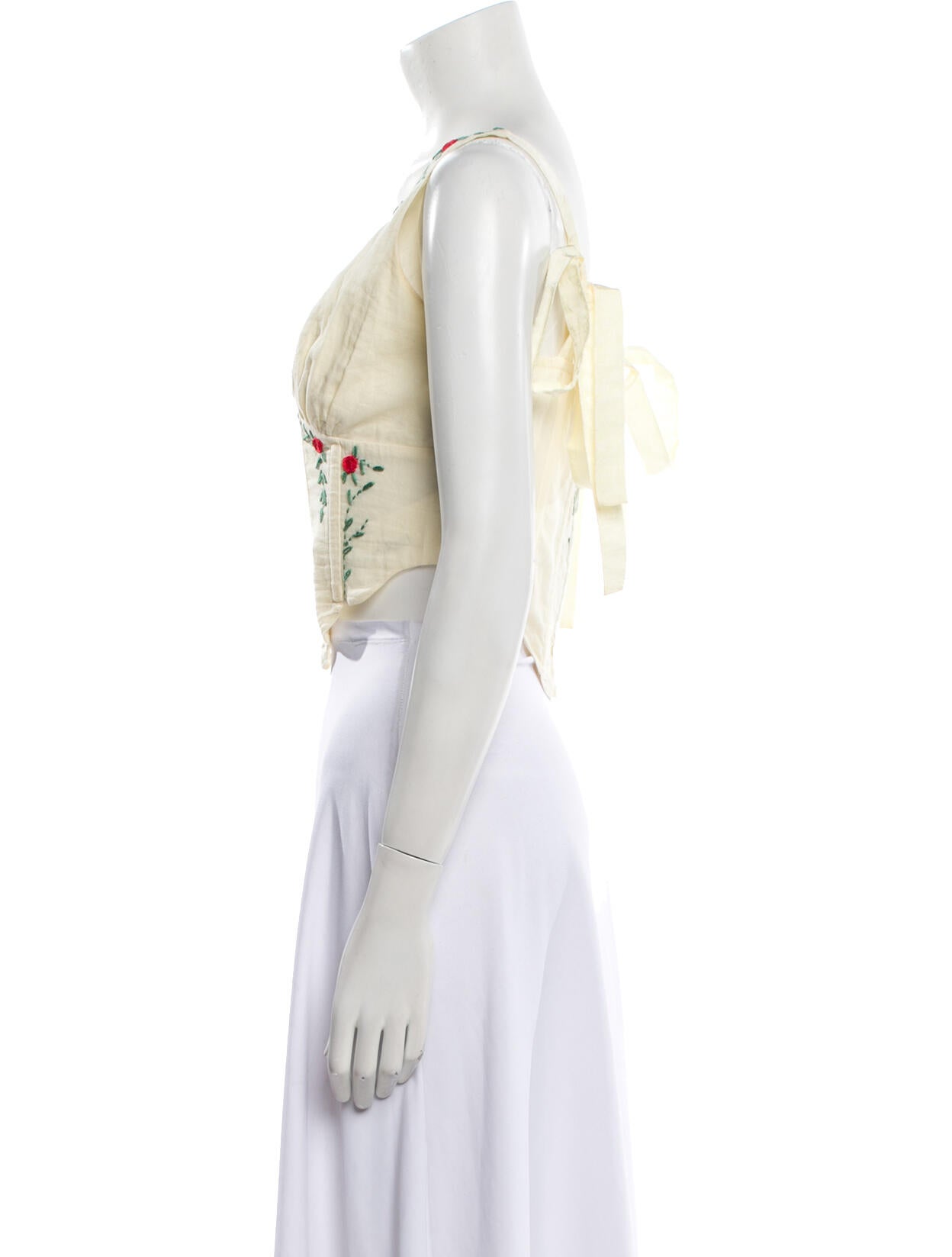 LPA Floral Print V-Neck Crop Top