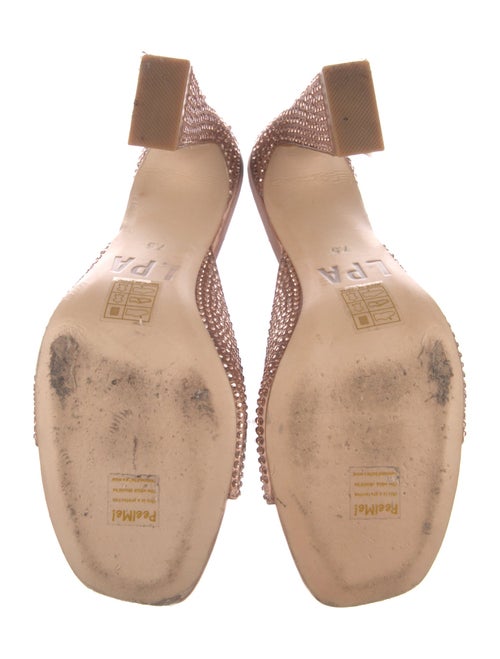 LPA Satin Crystal Embellishments Slides