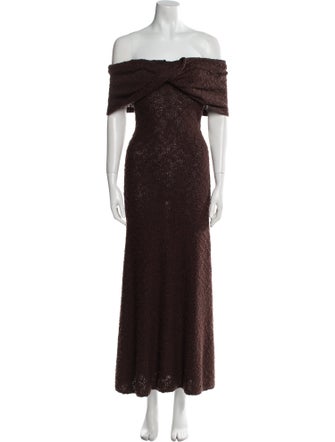 LPA Off-The-Shoulder Long Dress