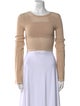 LPA Bateau Neckline Long Sleeve Crop Top