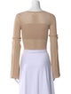LPA Bateau Neckline Long Sleeve Crop Top