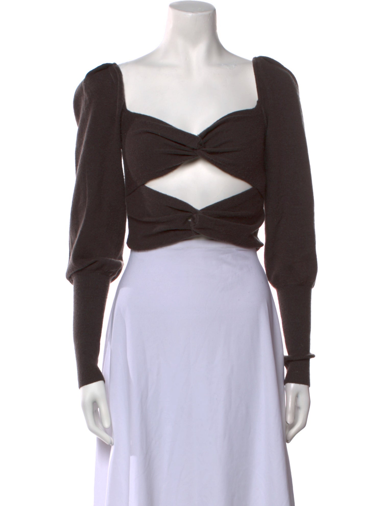 LPA Off-The-Shoulder Long Sleeve Crop Top